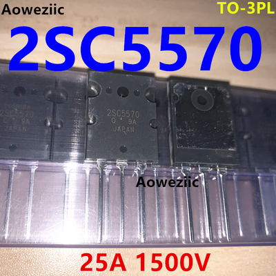 2SC5570 C5570 TO-3PL 超声波用大功率三极管大芯片25A/1500V全新