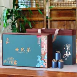 女儿茶泰山特产绿茶板栗香纯正醇厚耐泡炒青新茶12罐女儿茶礼盒装