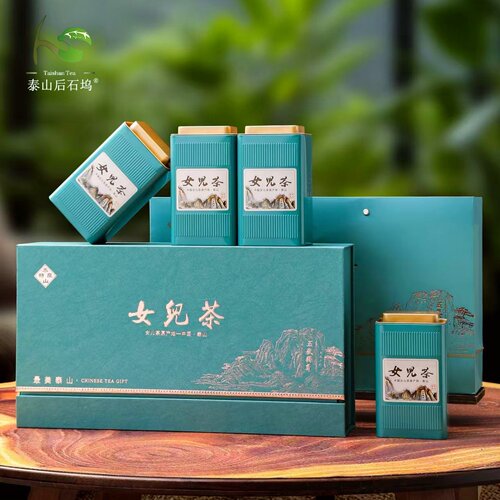 泰安特产泰山绿茶新茶女儿茶礼盒