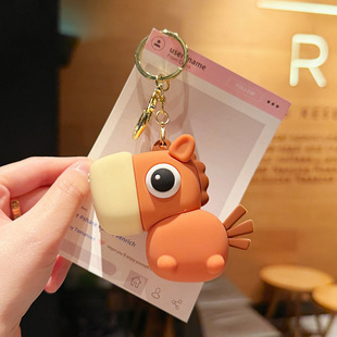 卡通可爱捏捏乐小马驹钥匙扣挂件马年新款热销品学生书包挂饰礼品