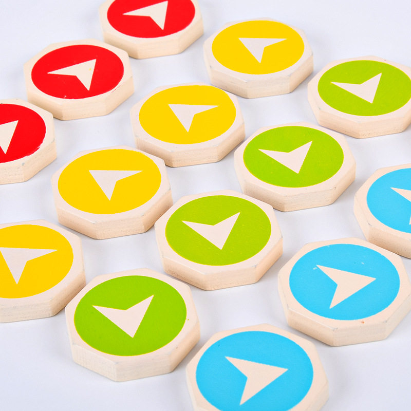 木制儿童益智逻辑训练方向颜色箭头游戏儿童玩具认知早教幼儿教具,节庆用品/礼品,创意/设计玩具,淘宝优惠券,粉丝福利购,淘宝优惠卷