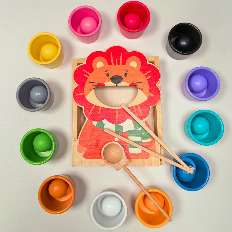 跨境宝宝颜色分类儿童配对认知训练教具蒙氏早教喂食游戏12色8色,节庆用品/礼品,创意/设计玩具,淘宝优惠券,粉丝福利购,淘宝优惠卷