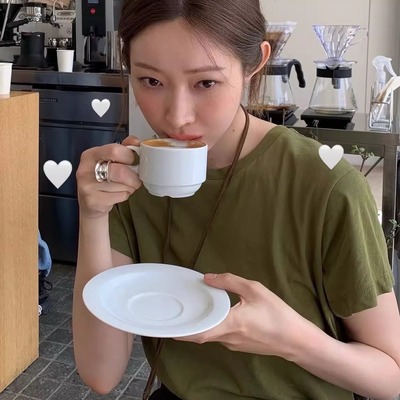 【现货】韩国东大门pebblem小众圆领休闲日常百搭纯色短袖TEE恤女