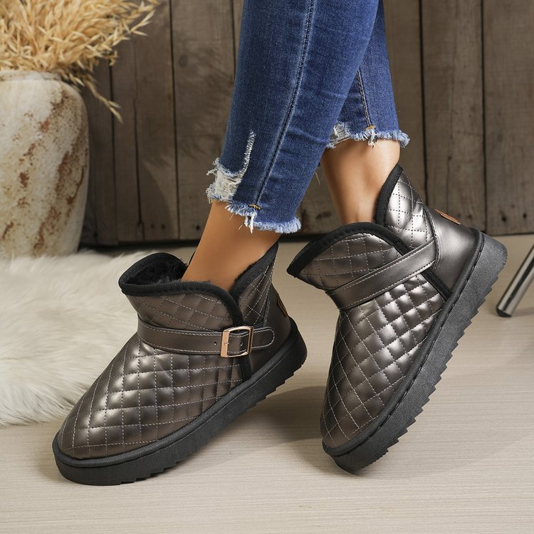 防滑防水舒适加绒保暖东北棉鞋