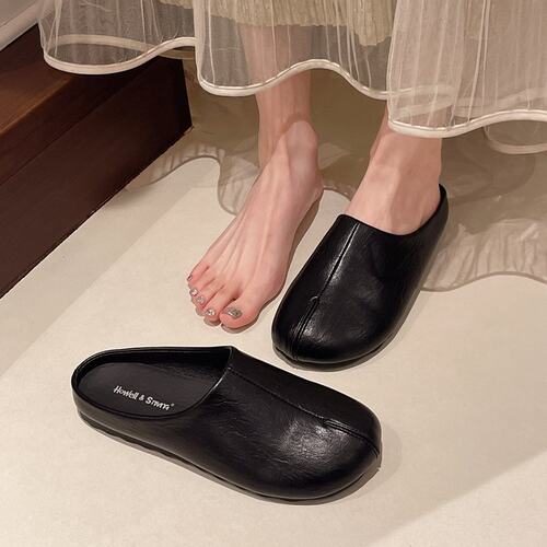 平底小众包头半拖鞋女鞋子外穿