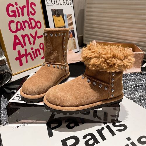 雪地靴女2025冬季新款复古时尚