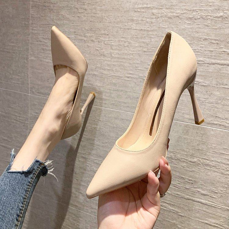 尖头法式气质高跟鞋女细跟百搭2025秋季新款名媛气质职业浅口单鞋,女鞋,浅口单鞋,淘宝优惠券,粉丝福利购,淘宝优惠卷