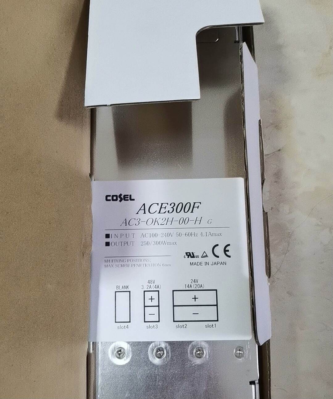 全新带包装科索 cosel ACE300F电源48V 24V多路输出大功率电源