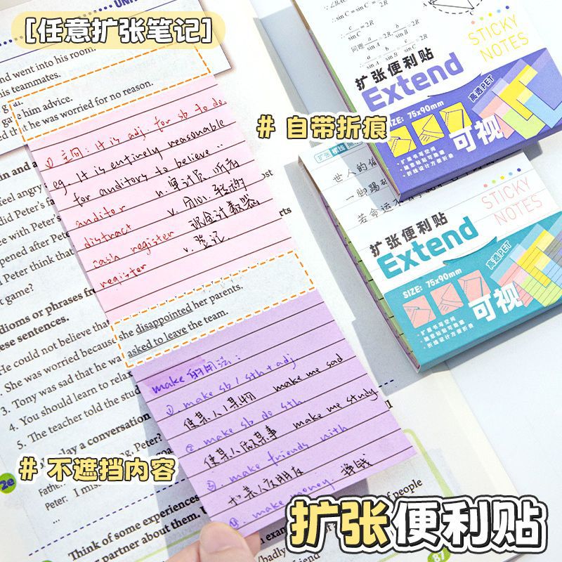 扩张便利贴不遮挡透明可折叠