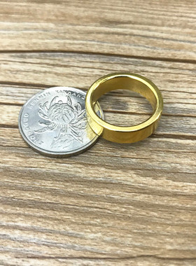圆环镀金色22-18*6毫米小号戒指 磁镀金磁铁戒指魔术戒指打孔圆环