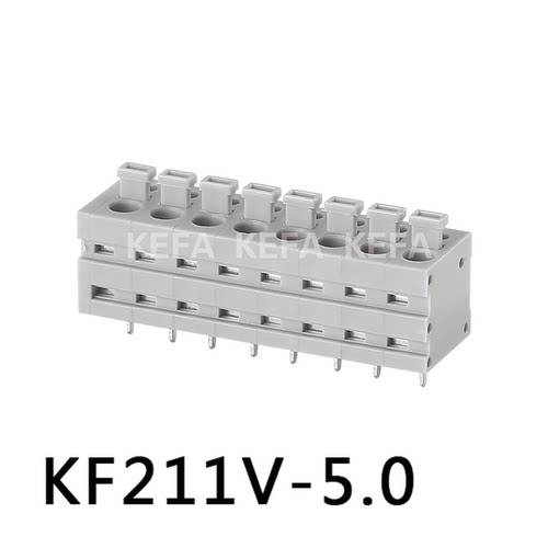 灰色弹簧式PCB接线端子Kefa开票