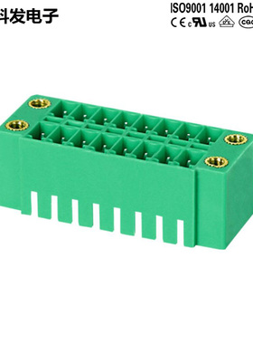 双排插拔式PCB接线端子排 KF2EDGKVM 3.5mm 连接器接插件科发电子