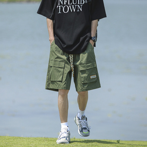 运动百搭潮流裤子2026男士短裤夏季休闲宽松五分裤-A881TP35控58图片