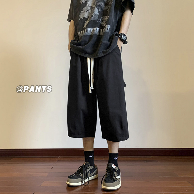 A921TP38控59-夏季男士七分裤直筒免烫宽松薄款长裤凉感透气裤子,男装休闲裤,电商B241