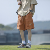 工装短裤男款夏季宽松休闲美式中裤高级感五分裤子-A881TP35控58，男装牛仔裤，电商B241