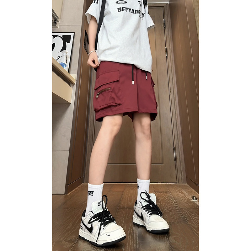 夏季休闲宽松直筒大口袋美式工装裤短裤五分裤子-A1056TP30控48,男装牛仔裤,电商B241