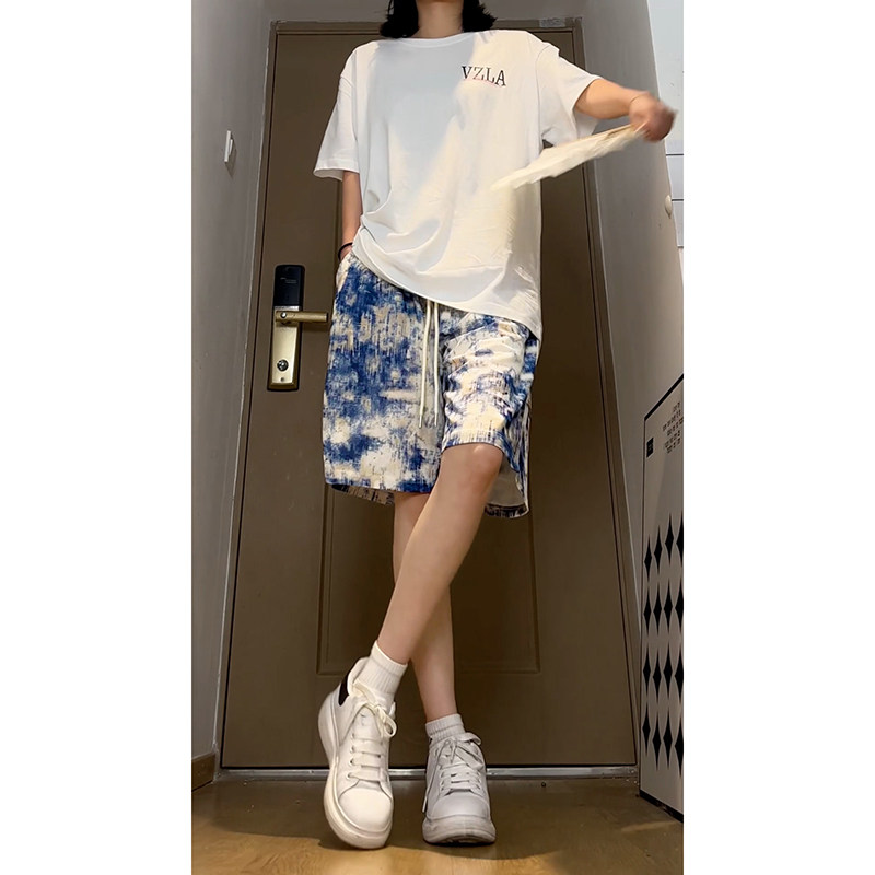 美式速干休闲短裤男夏季薄2024新款直筒五分裤子-A1101TP35控58,男装牛仔裤,电商B241