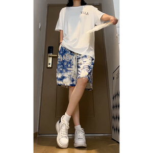 美式速干休闲短裤男夏季薄2024新款直筒五分裤子-A1101TP35 控58图片