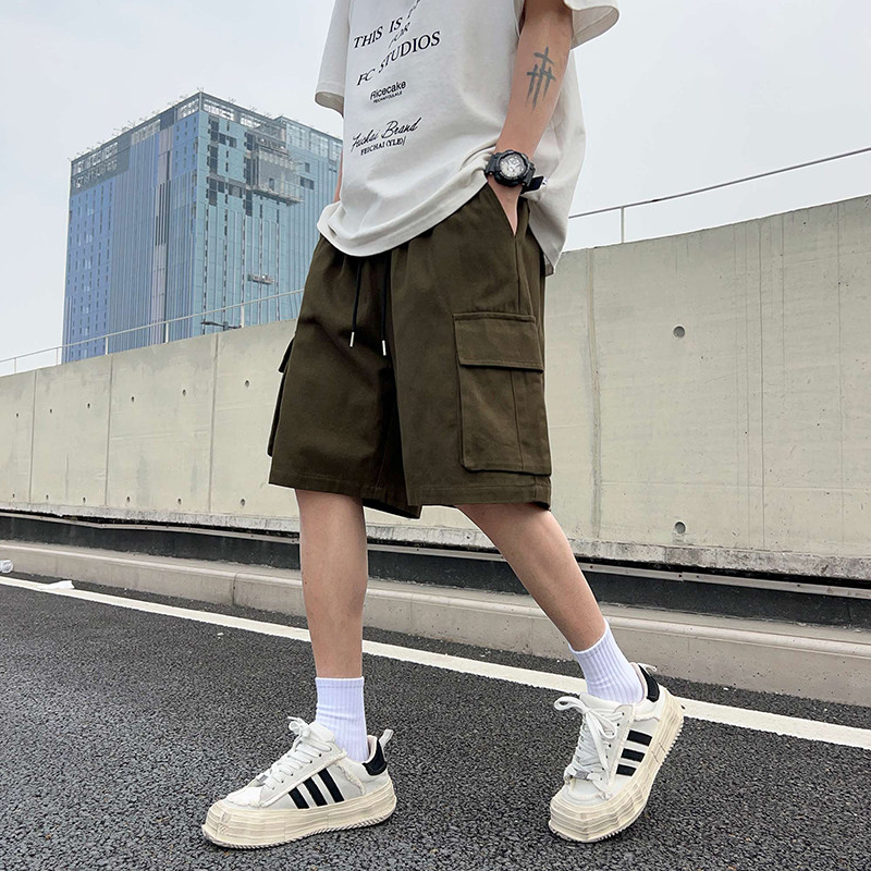 工装短裤美式夏季休闲中裤宽松直筒机能五分裤子-A1056TP30控48,男装牛仔裤,电商B241