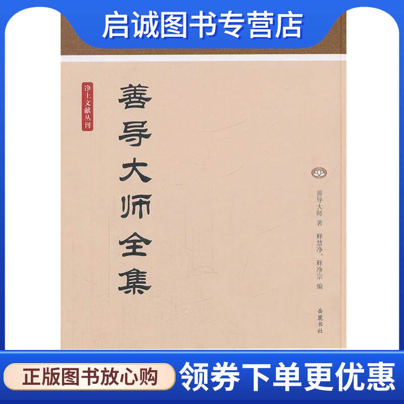 正版现货直发善导大师全集 （唐）善导大师　著,释慧净,释净宗　编 9787807616696 岳麓书社