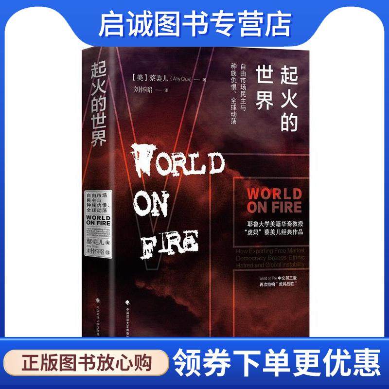 正版现货直发起火的世界:自由市场民主与种族仇恨、全球动荡 [美]蔡美儿 9787562075363 中国政法大学出版社