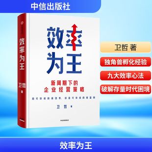 效率为王卫哲管理实务经管、励志中信出版社