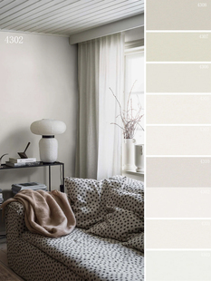 瑞典进口亚麻粗纹理纯色素色奶油色杏子灰绿色低饱和莫兰迪壁纸