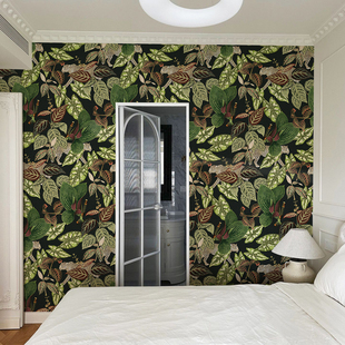 荷兰原装进口壁画 Checking Out Nature 绿野仙踪 丛林树叶墙纸