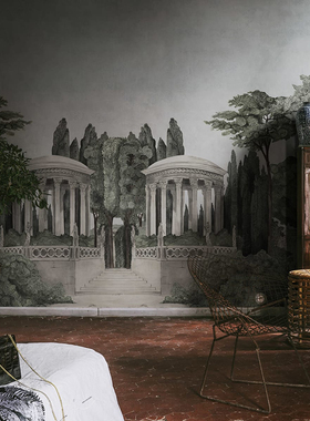 CHATSWORTH PARK 瑞典原装进口定制壁画 复古美式公园景色背景墙