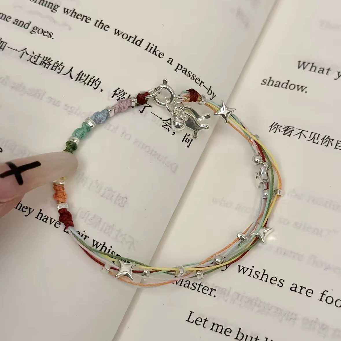 diy手工彩虹小鱼手链编织繁星星手绳五彩绳材料包串珠子创意礼物,饰品/流行首饰/时尚饰品新,手链,淘宝优惠券,粉丝福利购,淘宝优惠卷