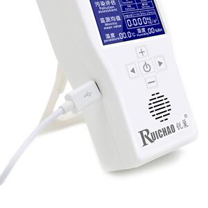 锐巢 测甲醛检测仪器 十合一雾霾PM2.5空气家用干湿度温度测试仪