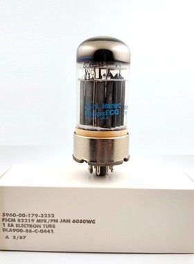 飞利浦 6080/6AS7/6H5C/6N5P/421A电子管 双圆环 三云母 全新原盒