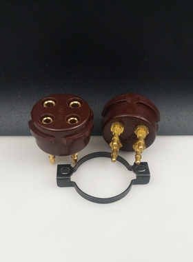 原装美国CMC电木489四八九脚镀金5U4G/5Z3/274B/6sn7管座300B/2A3