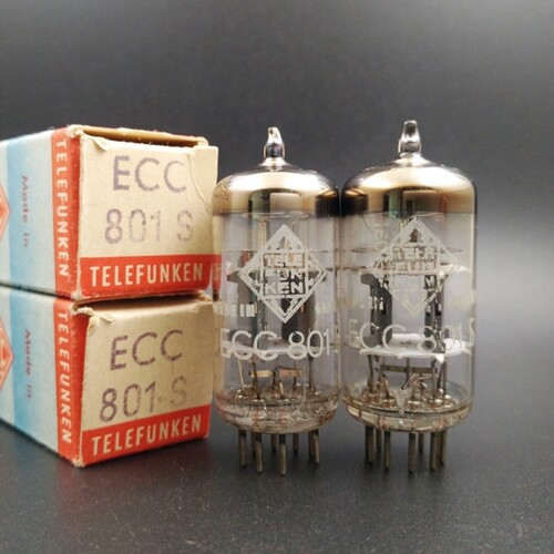 三云母全新德律风根 ECC801S/12AT7/ECC81/CV455/6201/B309电子管