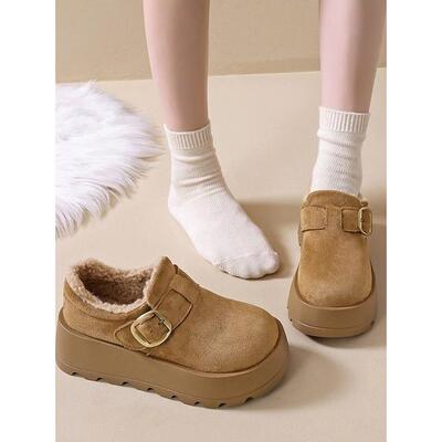 厚底增高一脚蹬勃肯鞋子女