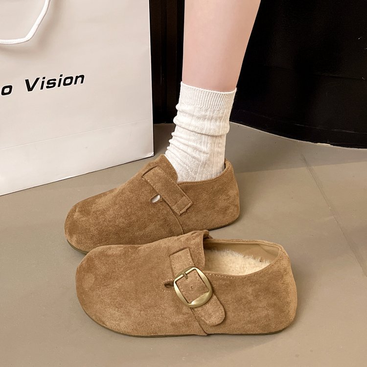 毛毛鞋一脚蹬二棉鞋雪地靴