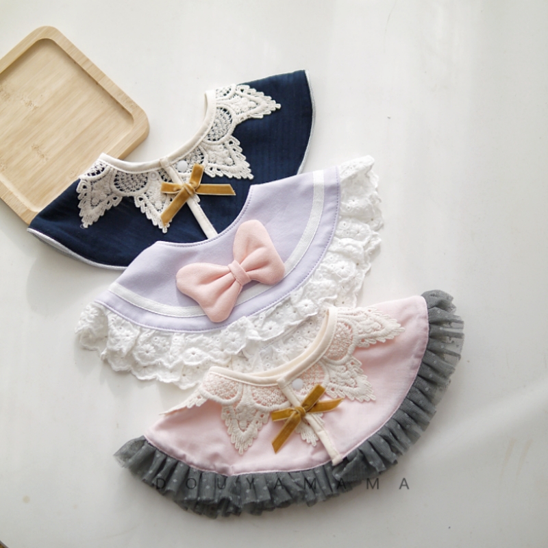 可爱女宝宝软萌口水巾