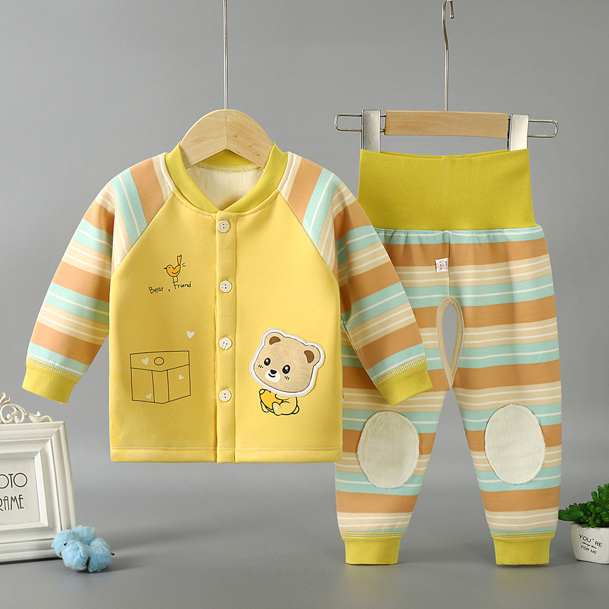 婴儿高腰护肚套装加绒加厚秋冬季男女童宝宝保暖内衣秋衣秋裤套装,童装/婴儿装/亲子装,内衣套装,淘宝优惠券,粉丝福利购,淘宝优惠卷