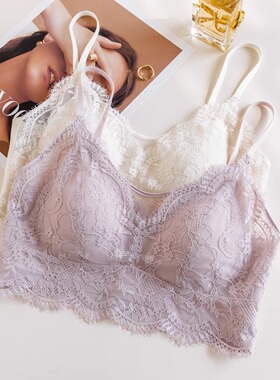 被这款少女感bra妥妥拿捏！蕾丝内衣文胸轻盈又好搭~简约不简单！