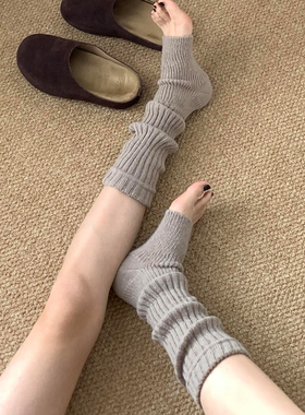 妈耶！这个袜套的质感我真的吹爆！秋冬就是针织袜套的主场！超美