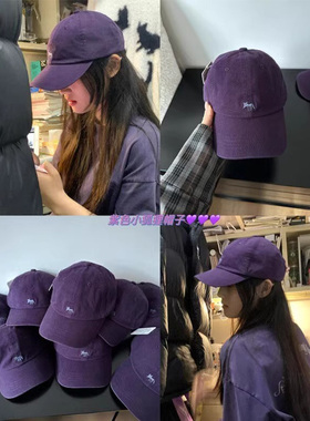 方圆脸的一定要买~酱紫色狐狸帽子显脸小yyds~黑黄皮戴都巨显白~