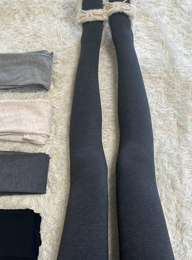 超显瘦显腿细的本命裤袜！灰色miu风竖纹微压连裤袜秋冬百搭神袜~