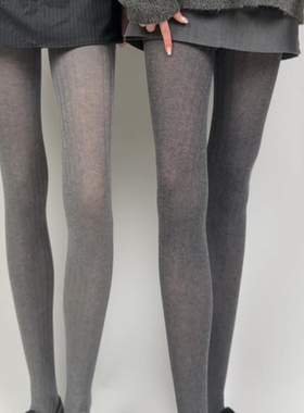 太期待秋天了~烟灰还是深灰呀姐妹们！miu里miu气韩感千金连裤袜~