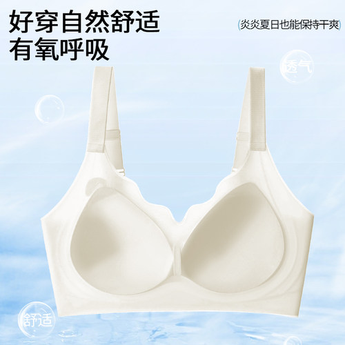 内衣女大胸显小聚拢收副乳提拉防下垂2025新款爆款美背文胸罩