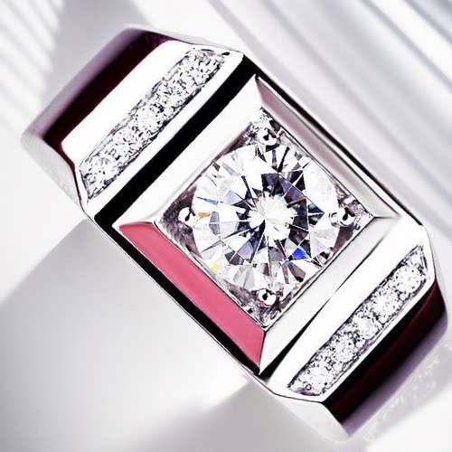 男士钻戒单身开口戒指男生高级感