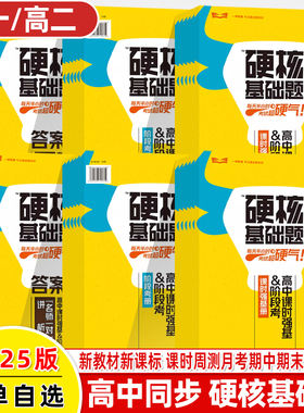 硬核基础题高中同步语文数学英语物理化学生物政治历史地理必修选择性上中下册新高考点课时强基练阶段考周测真题全刷高二一早教育