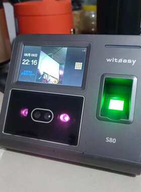 适用高端智能witeasy 人脸指纹识别考勤机  功能正常，成色议价