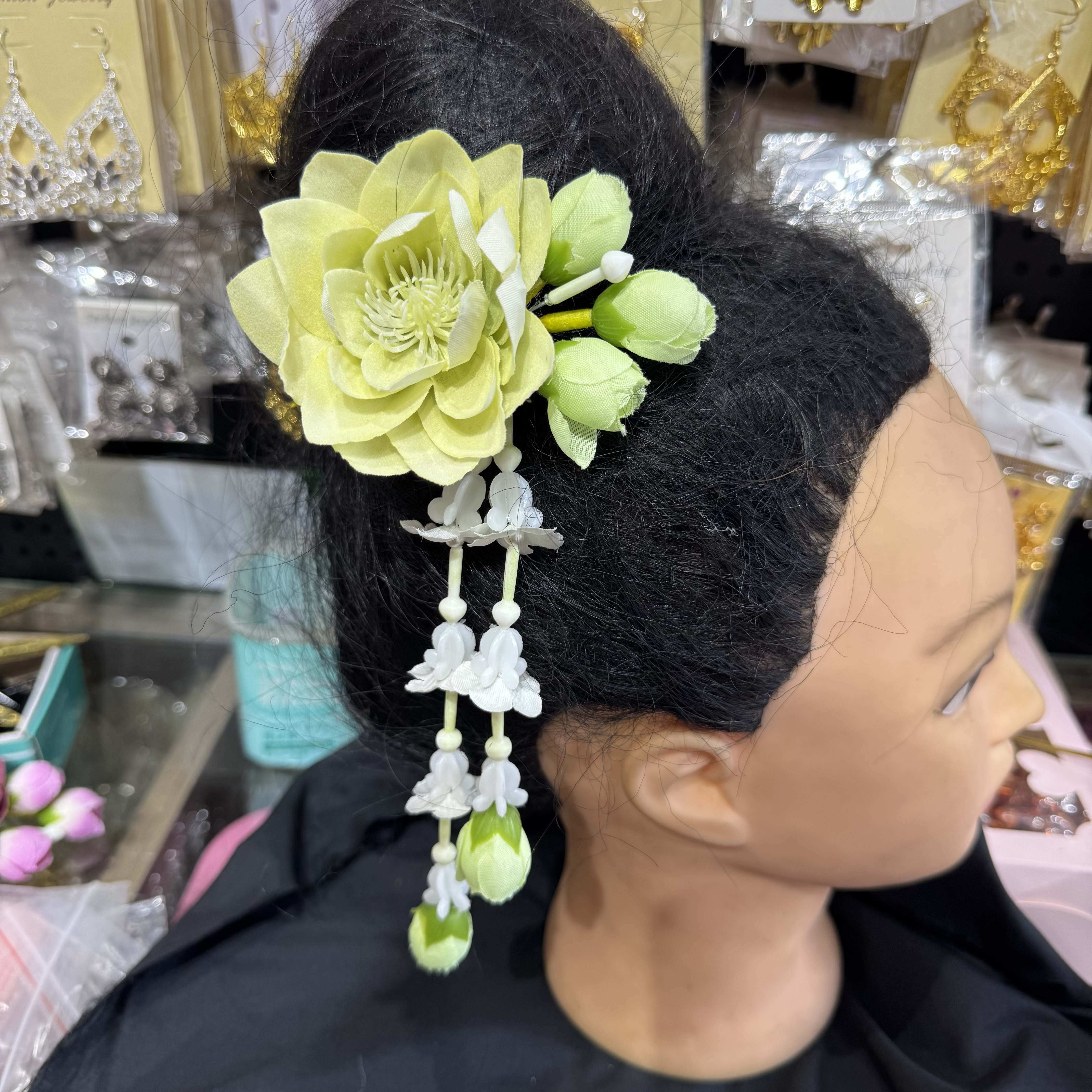 傣族头花手工制作泰国东南亚摄影拍照舞蹈表演新娘妆服饰搭配