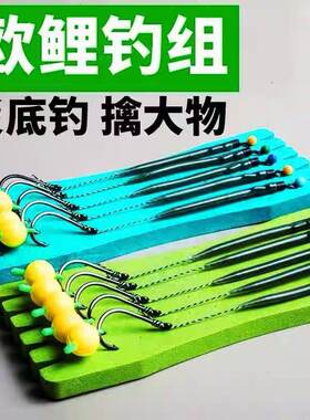 欧鲤钓组反底钓线组钓鱼浮珠欧式返底珠珠鲢鳙草鱼短子线浮球鱼钩