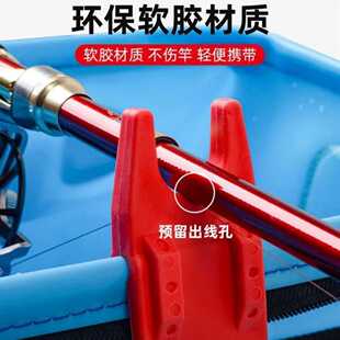 矶钓筏钓水桶支架矶竿筏竿支架夹鱼桶支架架杆器钓鱼用品装备